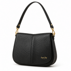 Borsa Athena in vera pelle colore nero Arquati Bags