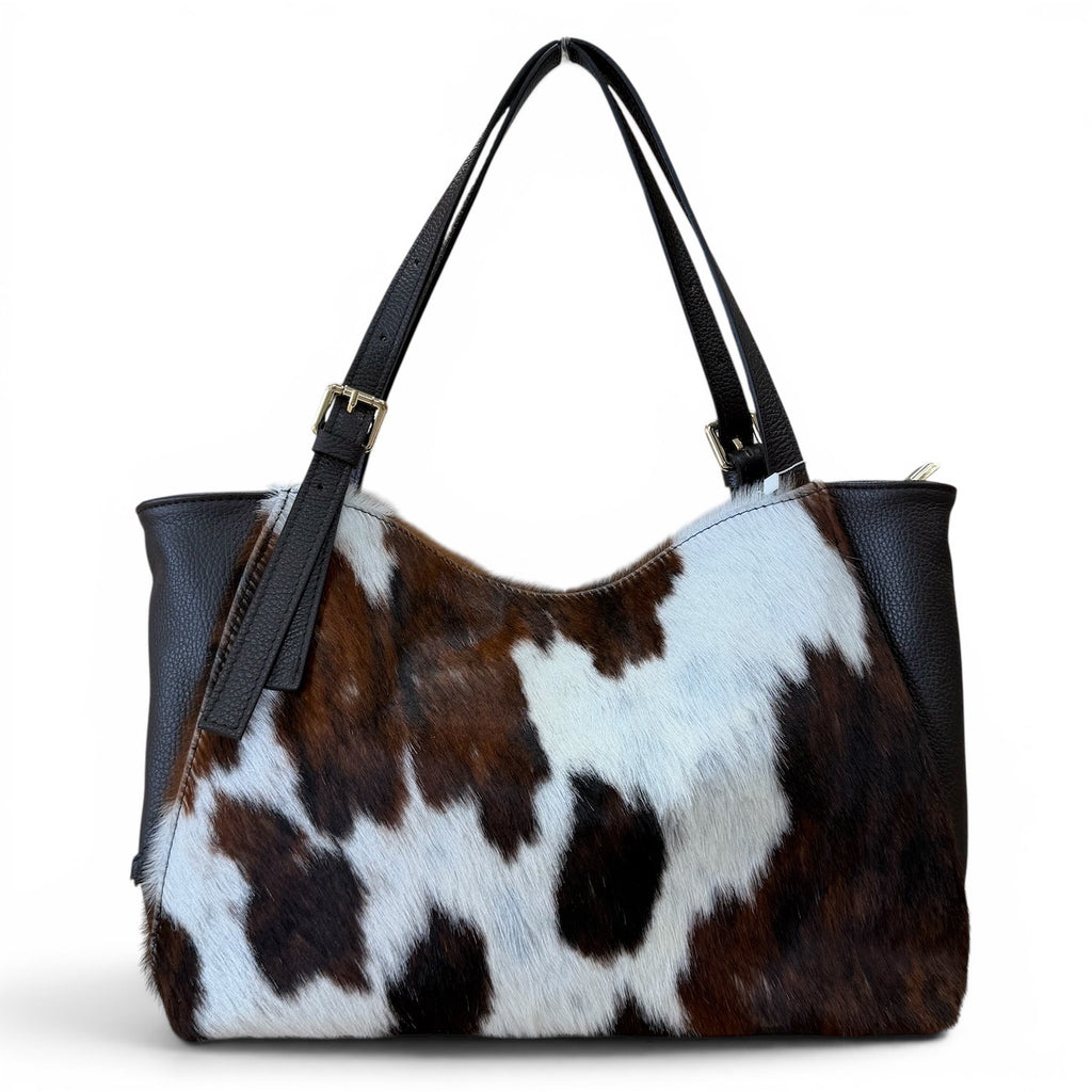Borsa_in_pelle_martellata_dollaro_e_cavallino_Arquati_Bags_vista fronte 