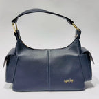 video bella blu petrolio vera pelle made in italy Arquati Bags 