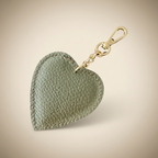 Portachiavi a forma di cuore in vera pelle